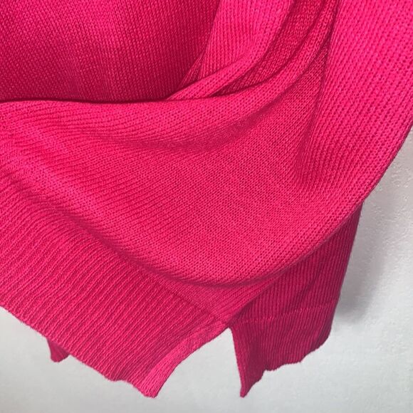 NWT Lane Bryant Pink Blouson Sleeve V-Neck Oversized Tunic Sweater Plus Sz 26/28 - Picture 6 of 10